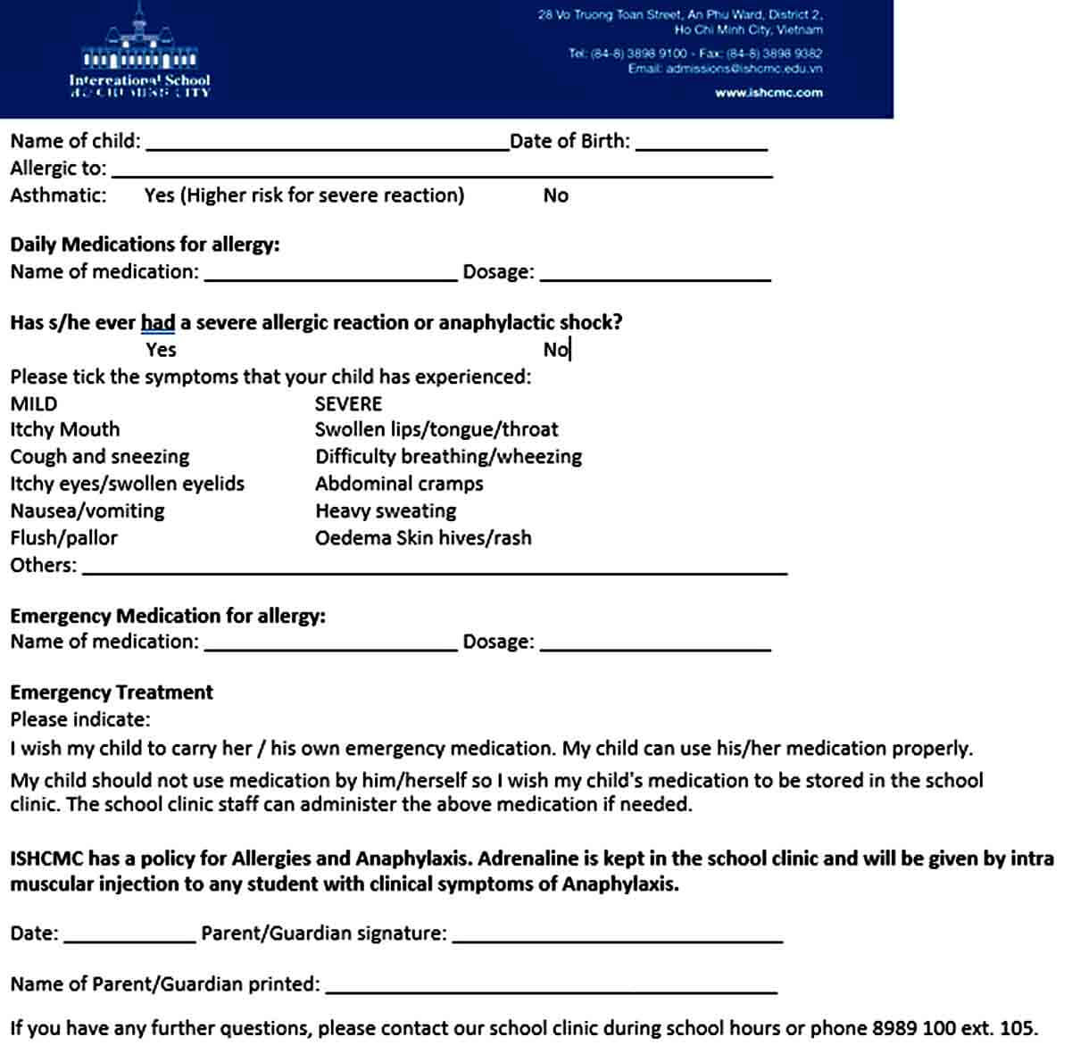 Templates CL Allergy Actio