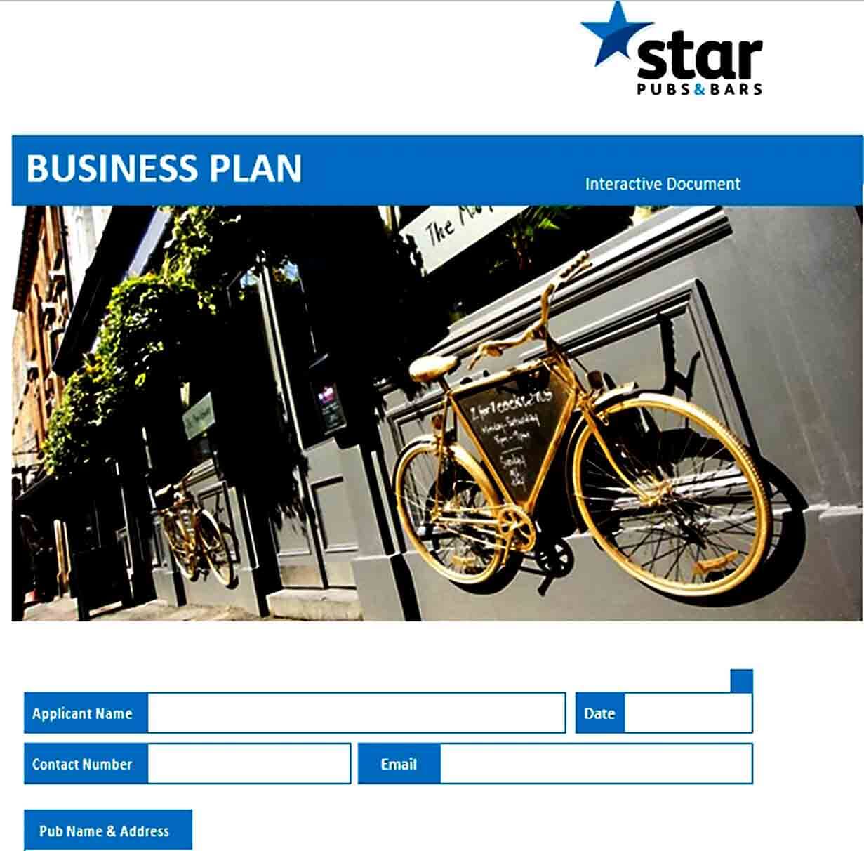 Templates Pubs Bars Business Plan Te