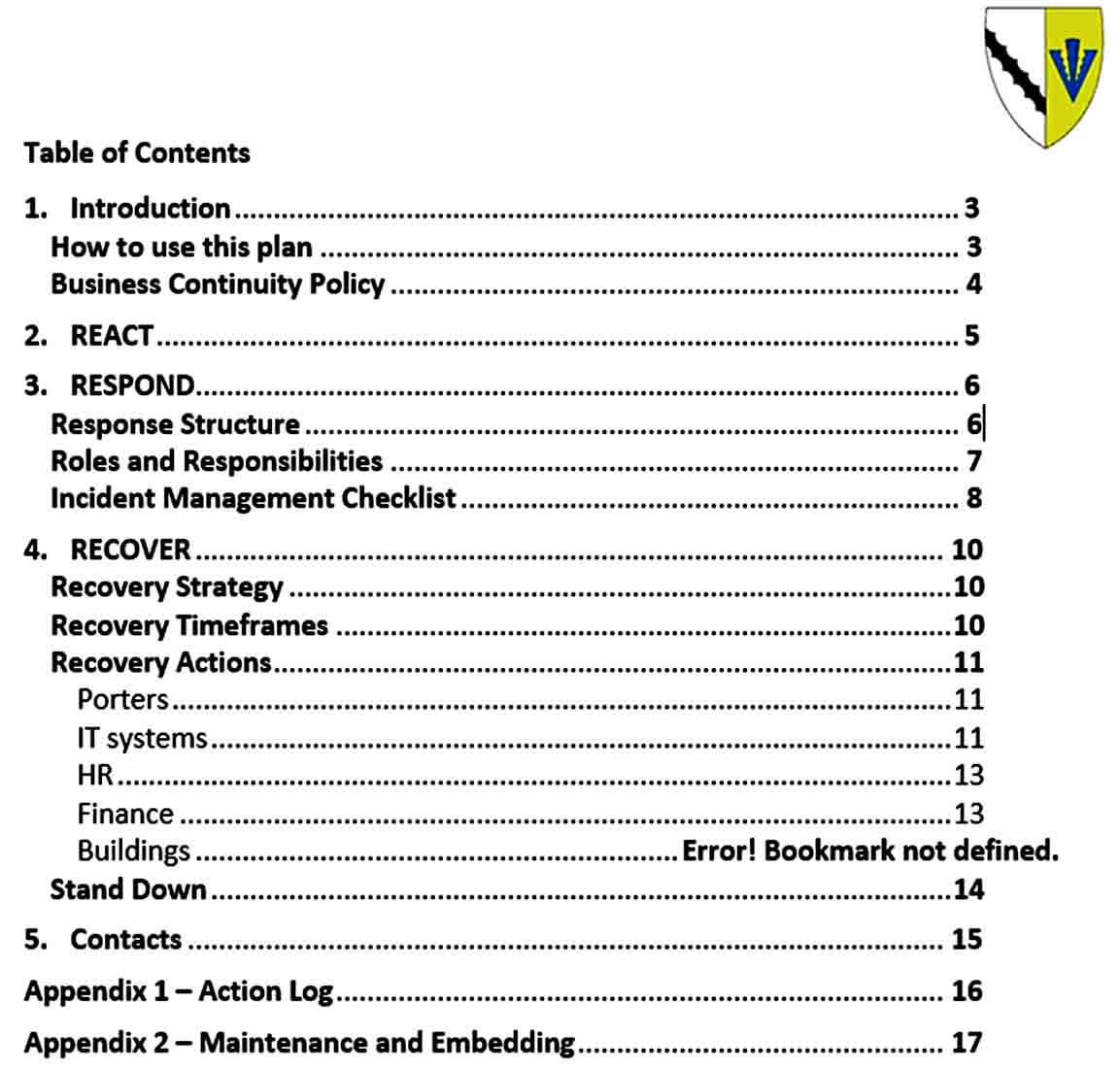 Templates Sample Continuit