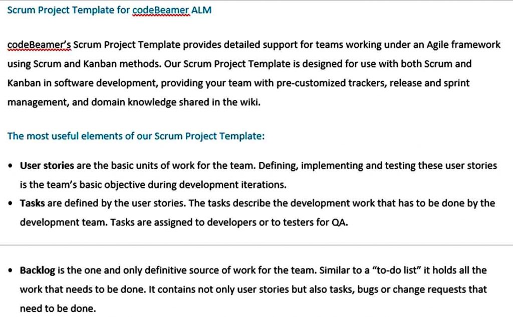 Templates Scrum Project Te