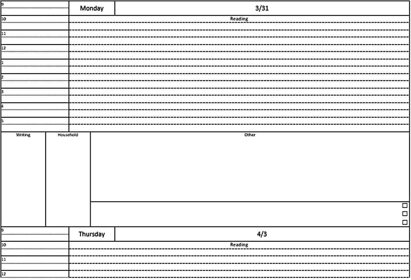 Templates Student Daily Planner Te