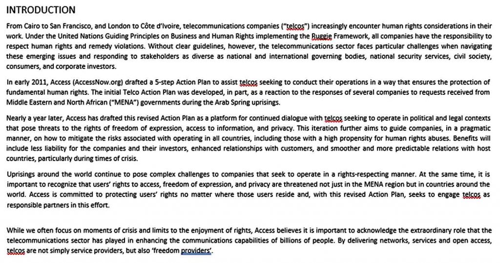 Templates Telco Action Plan for Telecommunications – PDF Do