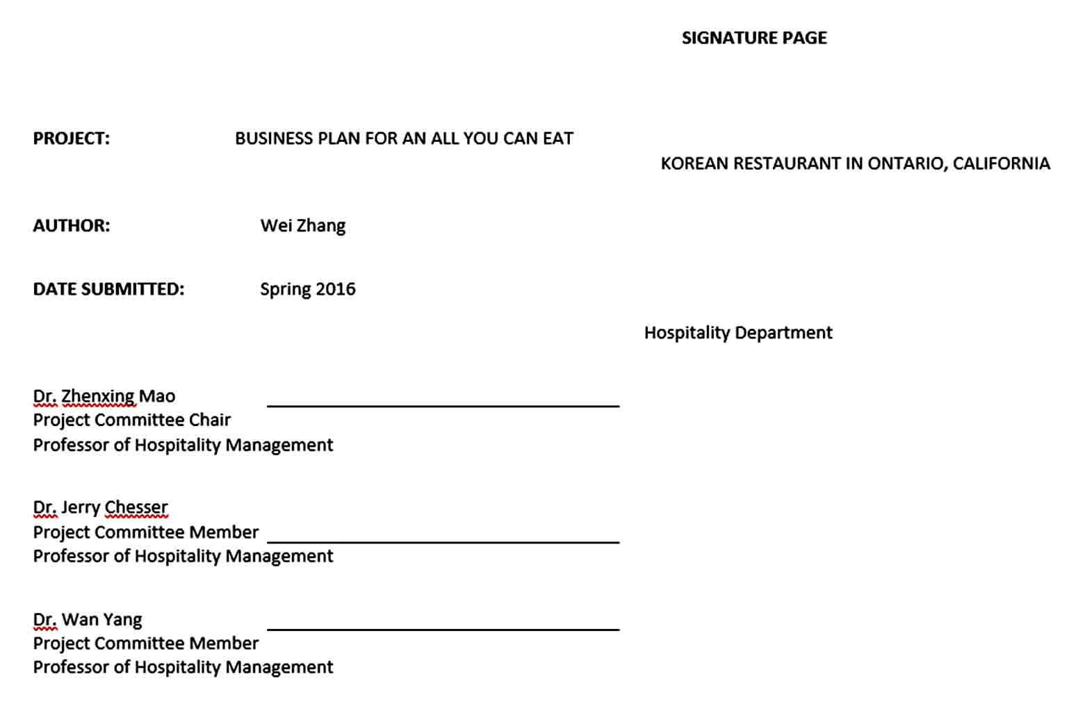 Templates all you can eat restaurant busines