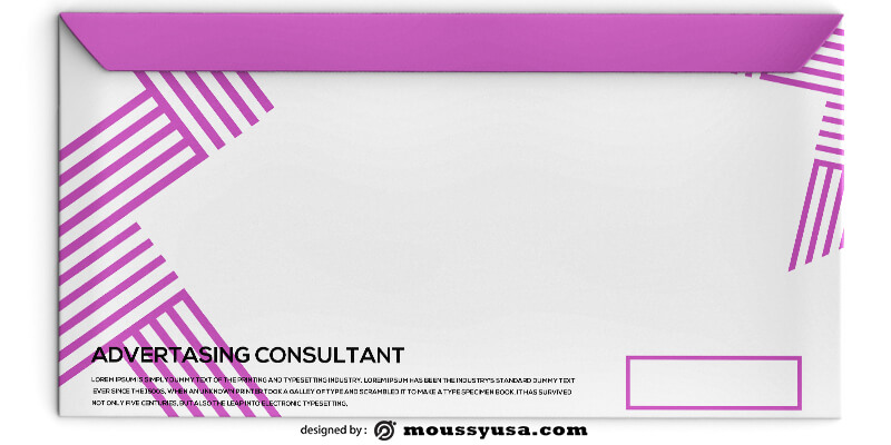 Advertasing Consultant Envelope Design PSD