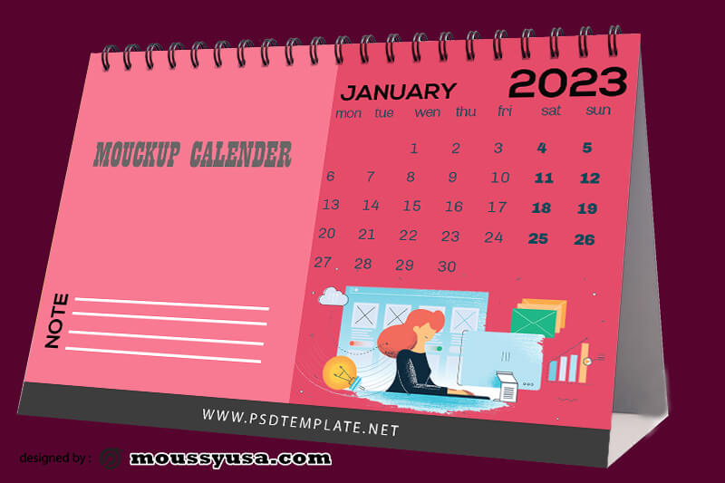 Advertising Agency Calender Design Template