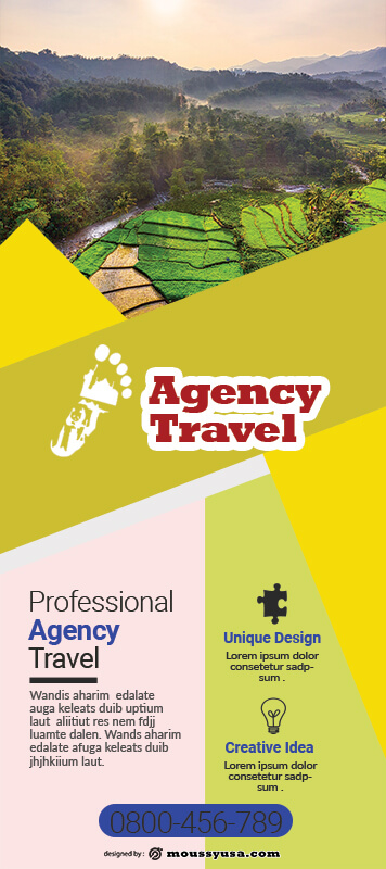 Agency Travel Banner Design Template