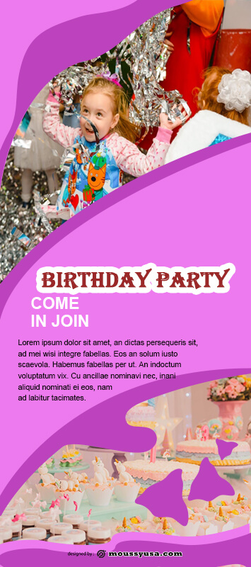 Birthday Party Banner Template Sample