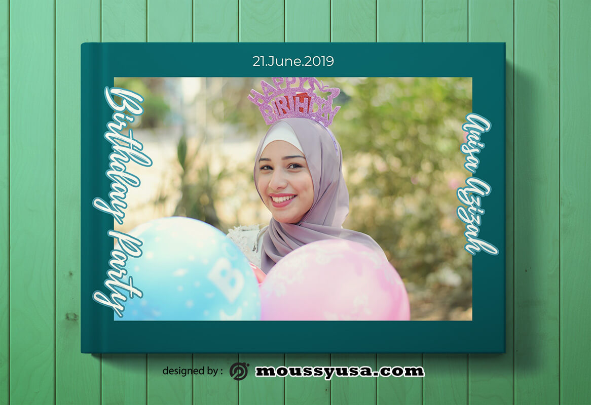 Birthday Photo Book Cover Design Ideas