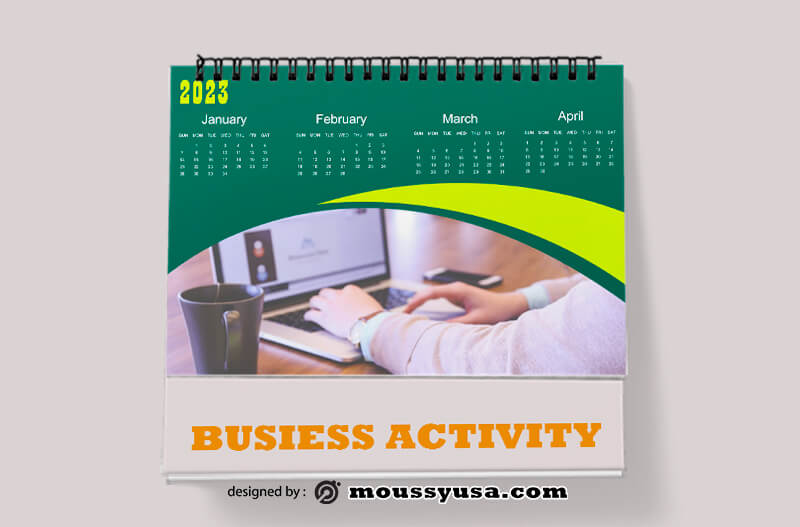 Business Activity Calender Template Example