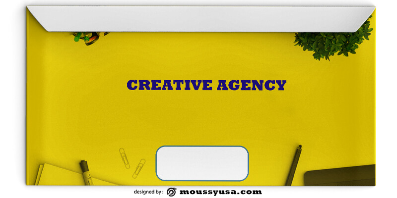 Creative Agency Envelope Design PSD