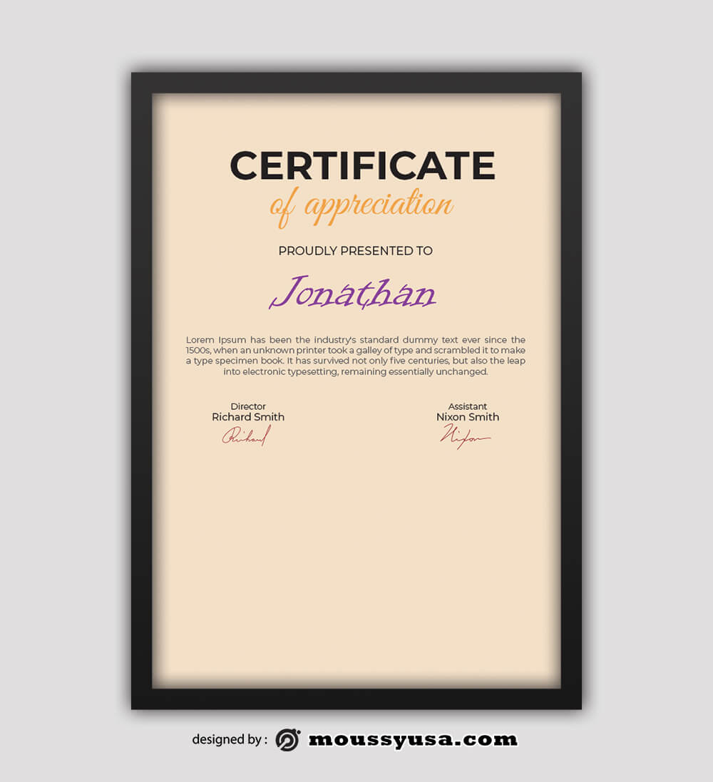 Dog Certificate Design Ideas