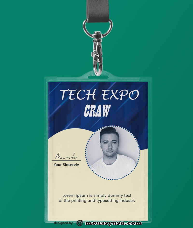 Event ID Card Template Sample