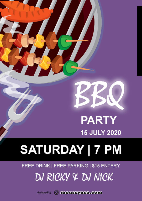 Free BBQ flyer template ideas