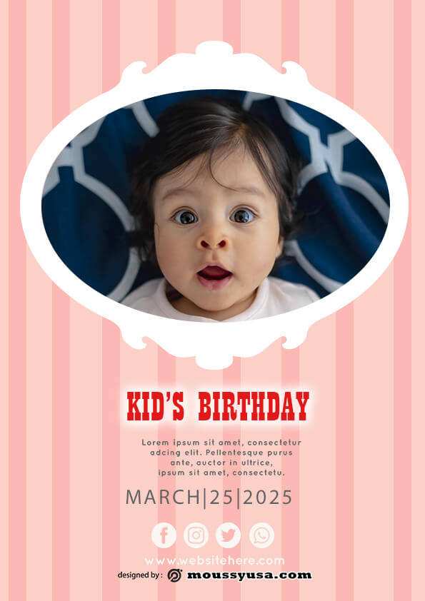 Free Kids Birthday Party Flyer template ideas