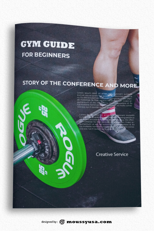 GYM Book Cover Template Sample