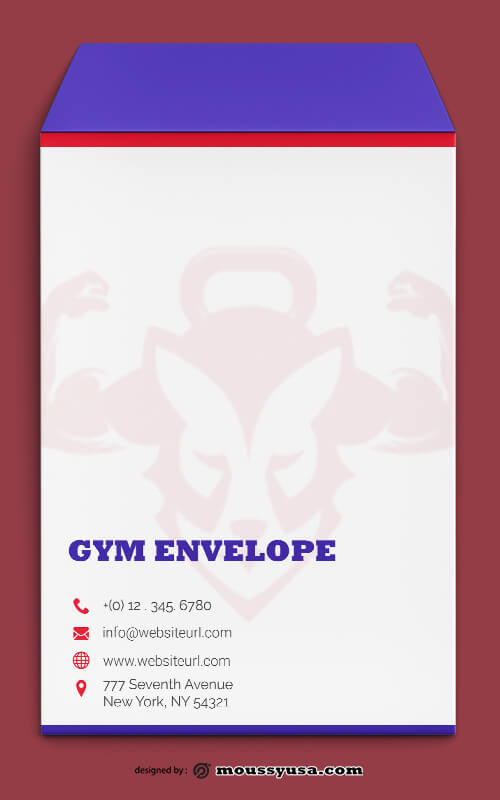 GYM Envelope Template Example