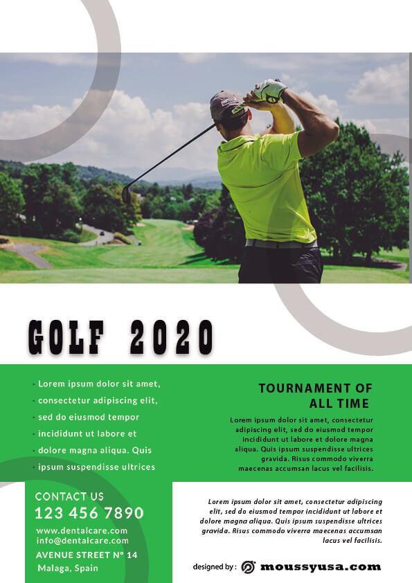 Golf Flyer template ideas