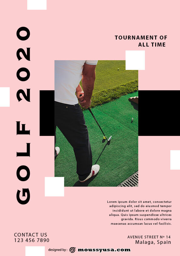 Golf Flyer template sample