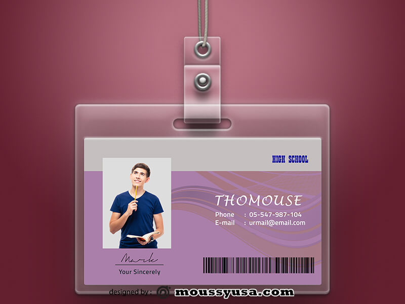 High School ID Card Design Ideas