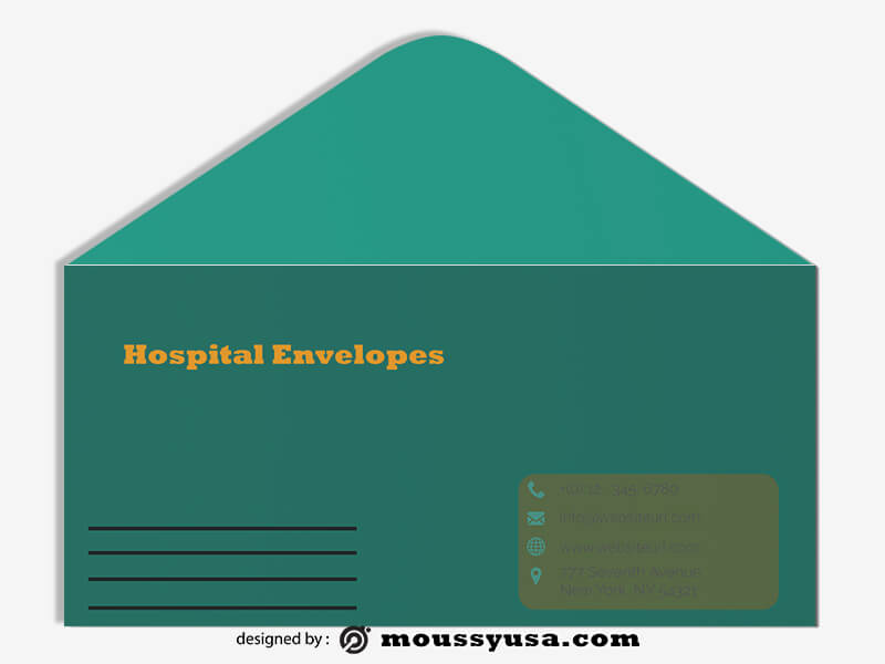 Hospital Envelope Template Design