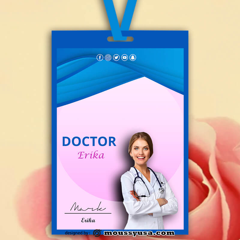 Hospital ID Card Template Example