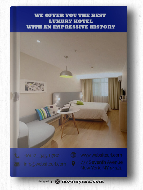 Hotel Book Cover Template Example