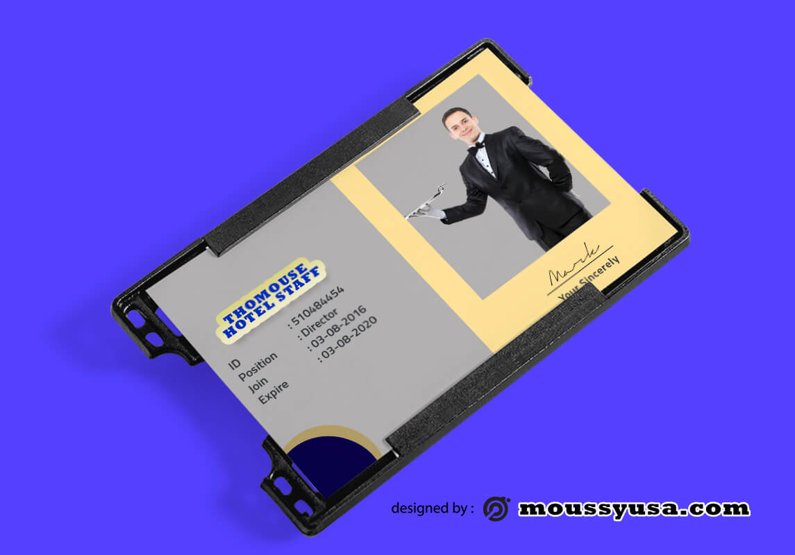 Hotel ID Card Design Template