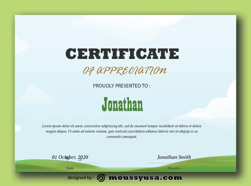 Kids Certificate Template Ideas