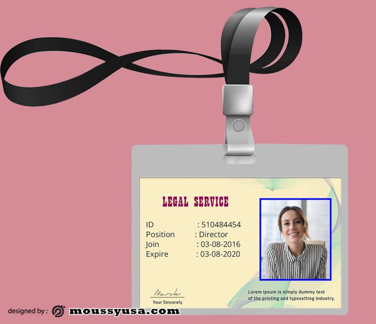 3+ Legal Services Id card Templates Example | Mous Syusa