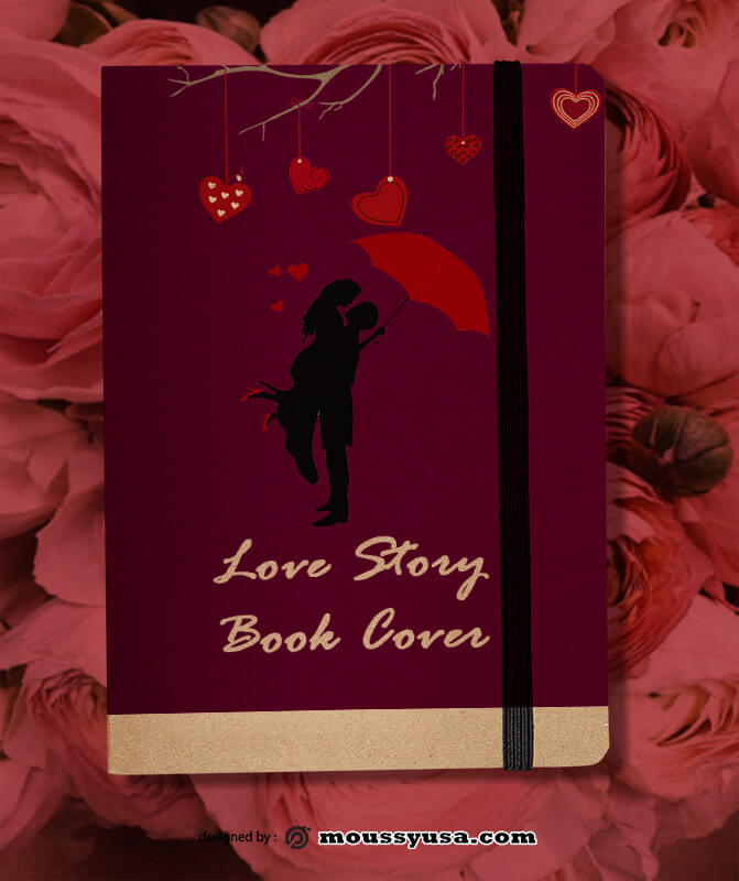 Love Book Story Design PSD