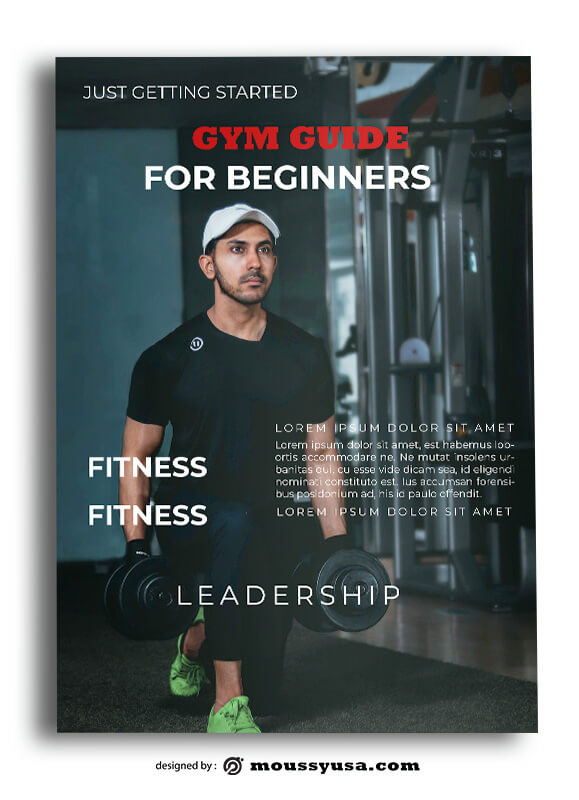 PSD GYM Book Cover Template