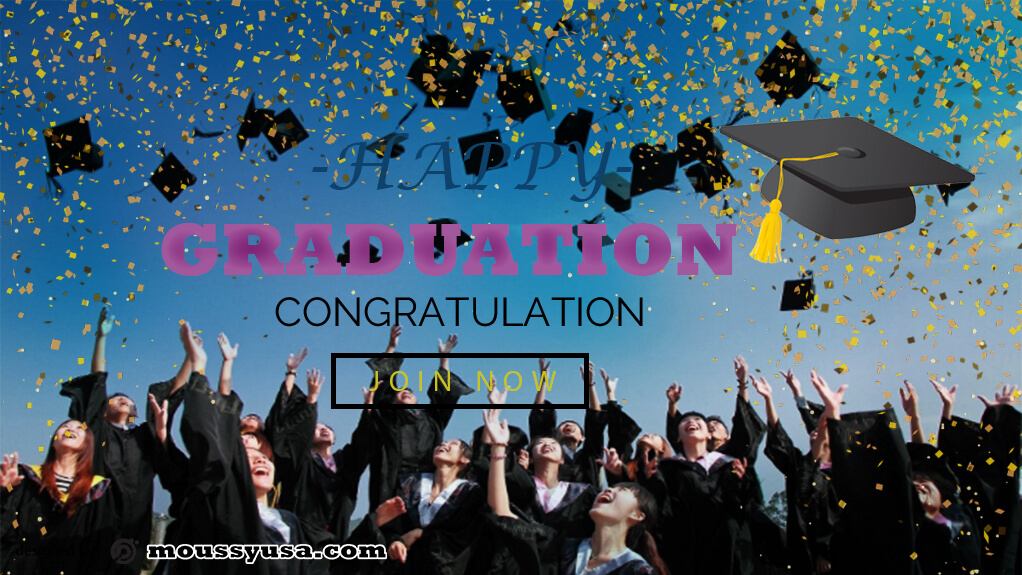 PSD Graduation Banner Template