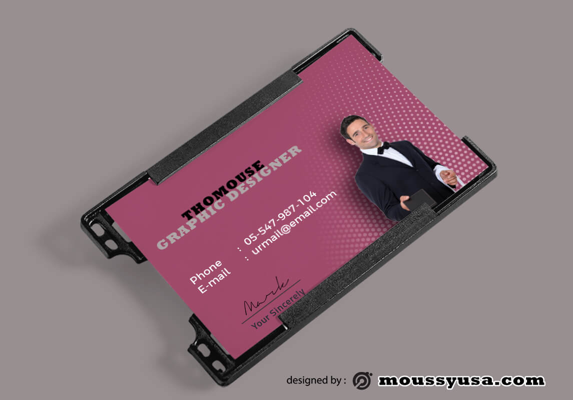 PSD Modern Hotel ID Card Template