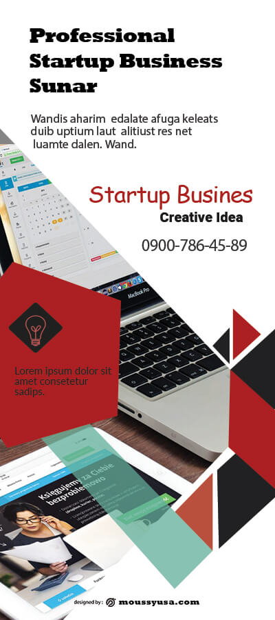 PSD Starup Business Banner Template