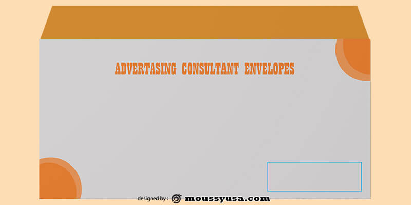 PSD Template For Advertasing Consultant Envelope