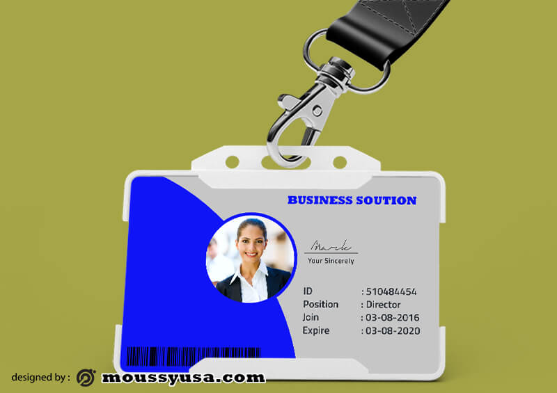 PSD Template For Business Solustion ID Card