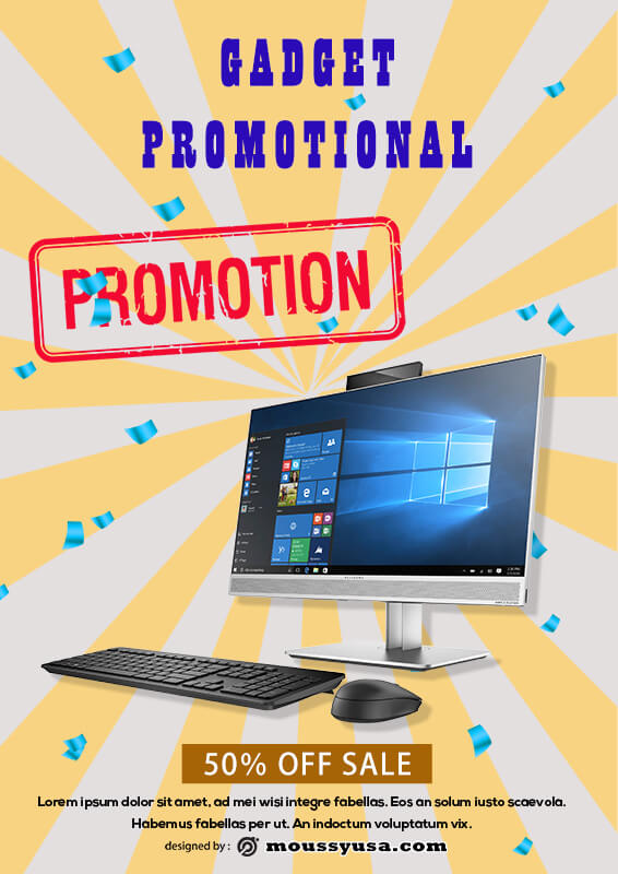 PSD Template For Promotional Psoter