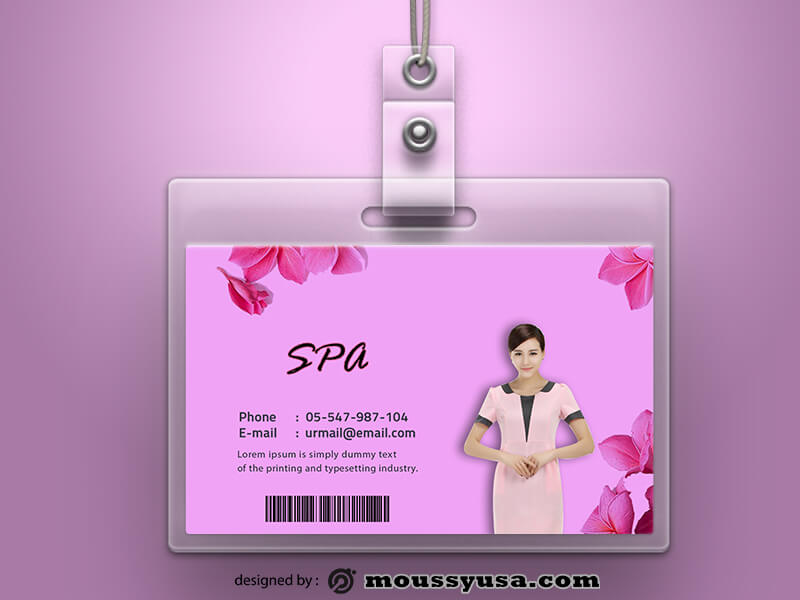 PSD Template For SPA ID Card