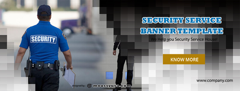 PSD Template For Security Services Banner