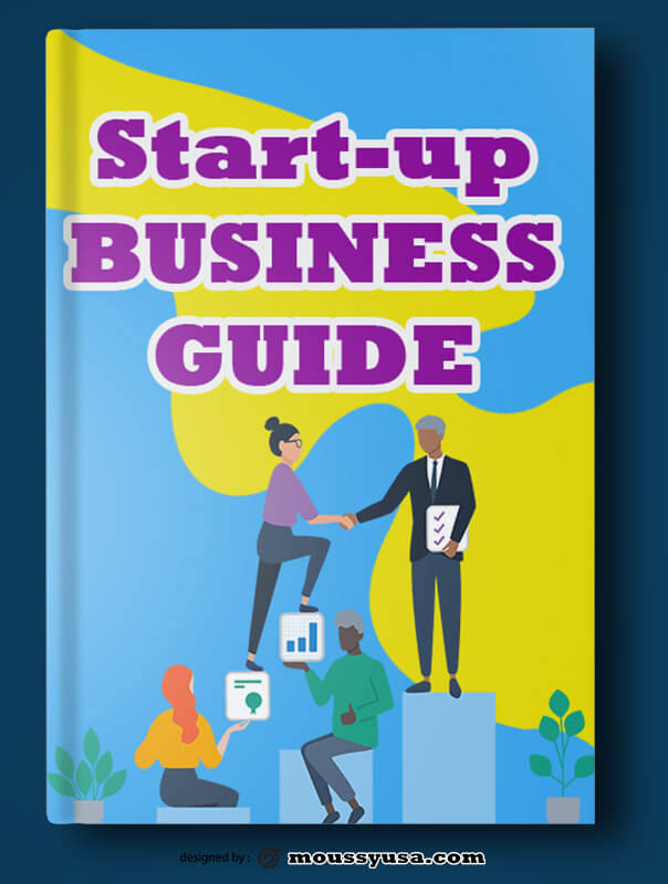 PSD Template For Startup Business Book Cover