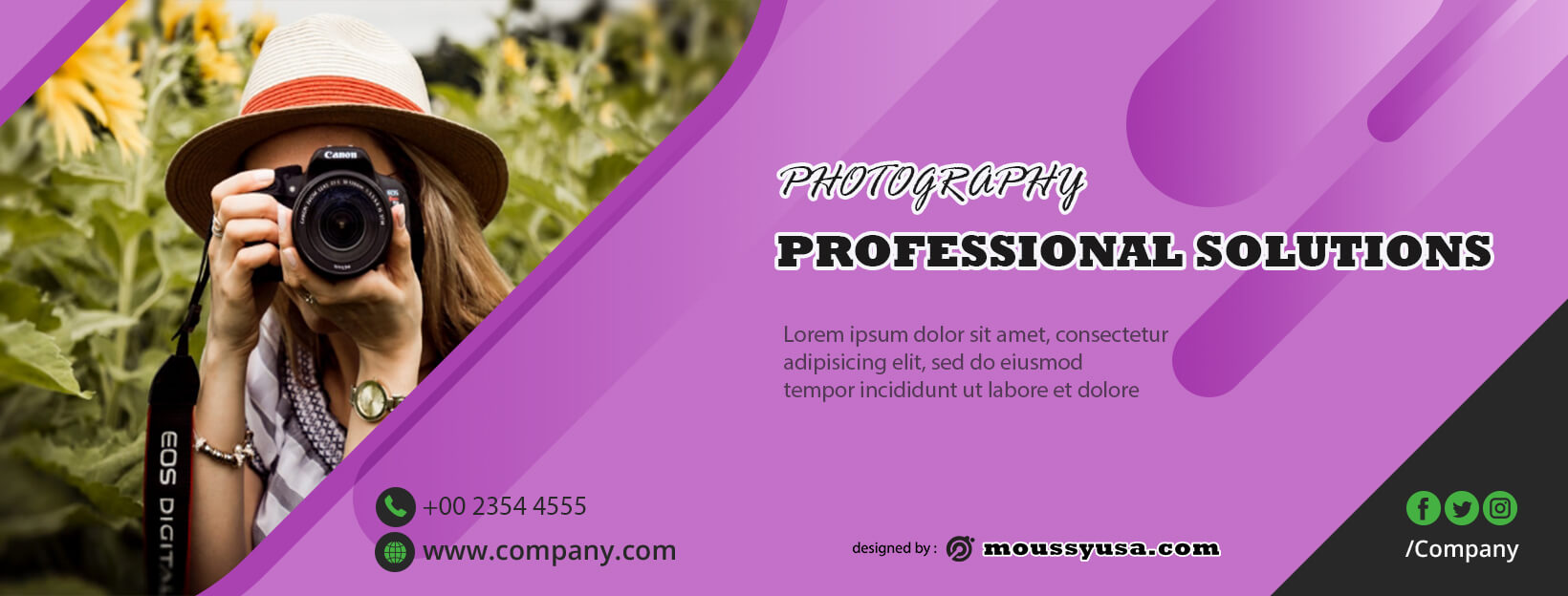 Photography Banner Design Template