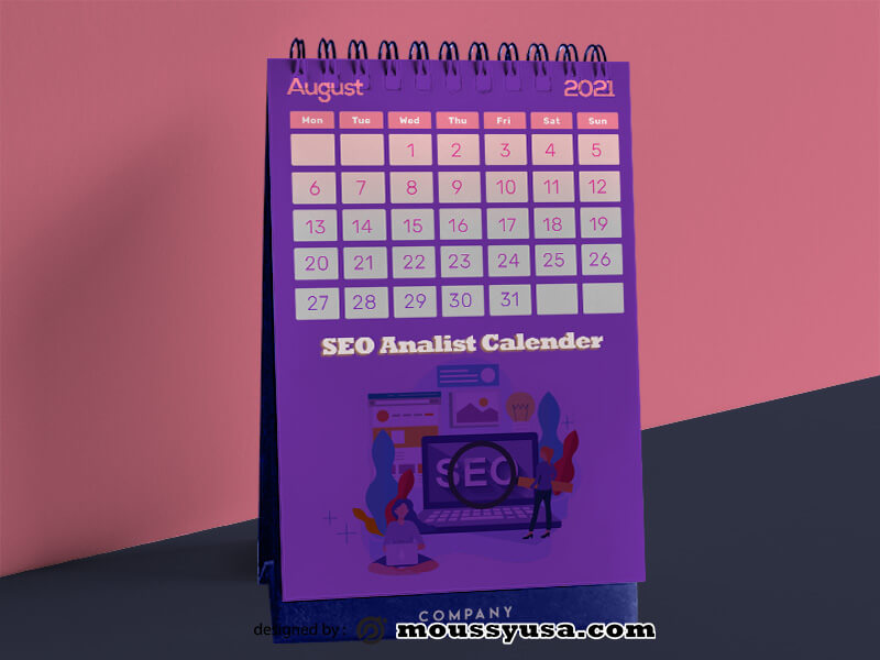 SEO Calender Template Design