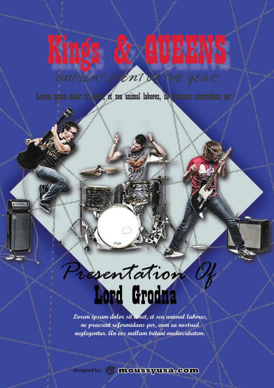 Sample Band Convert Poster Template