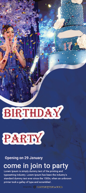 Sample Birthday Party Banner Template