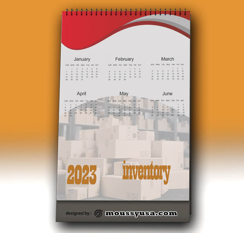 Sample Business Inventory Calender Template