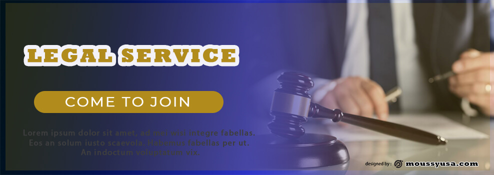 Sample Legal Service Banner Template