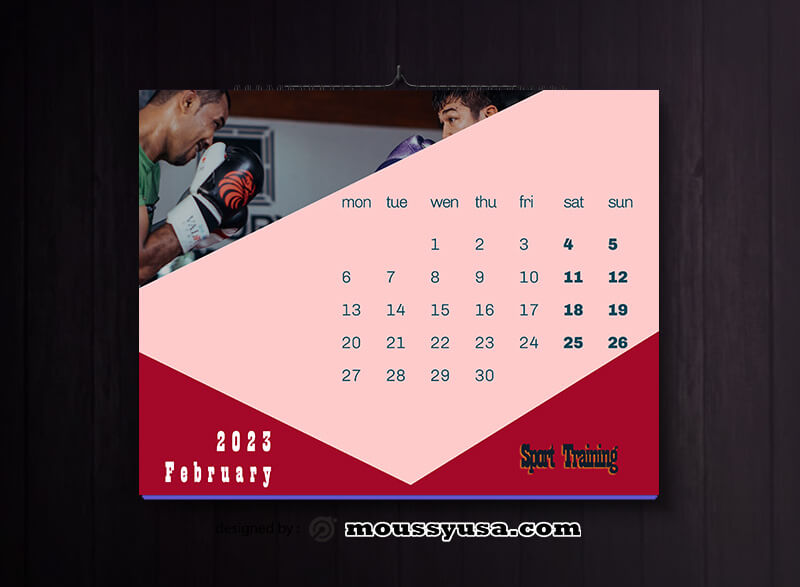 3+ Sport Training Calender Templates Example Mous Syusa