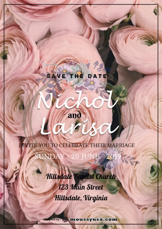 Wedding Poster Design Template