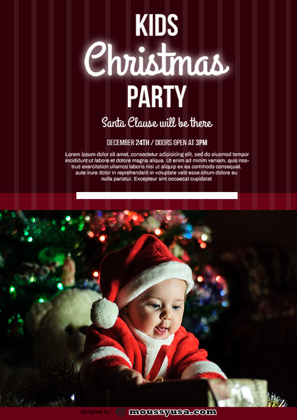 christmas party flyer template ideas