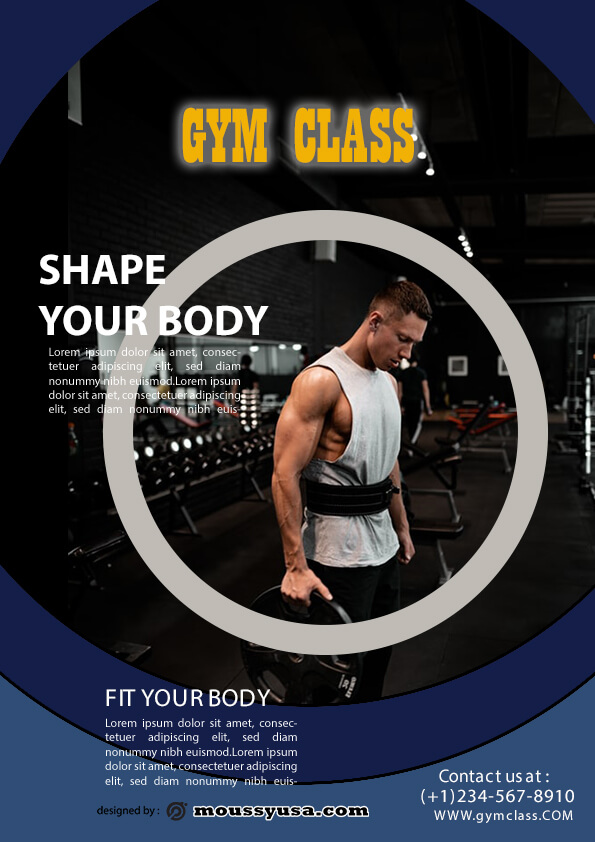 fitness class flyer template ideas